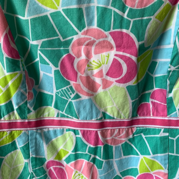 Lilly Pulitzer Vintage Floral Lined Long Sleeveless Dress - Picture 2 of 6